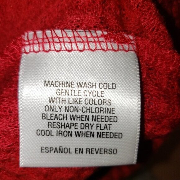 Style & Co Plus Red Knit Cowl Neck Casual Top - Picture 6 of 7